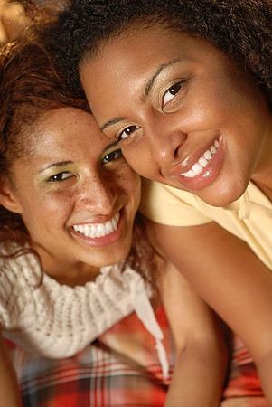 Beautiful young sisters