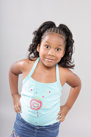 Excited young girl